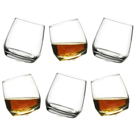 Whiskeyglas med rundad botten, 6-pack