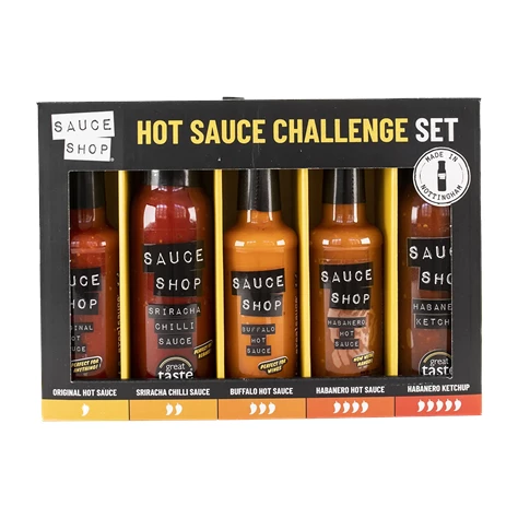 Presentset Hot Sauce challange