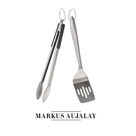 Markus BBQ set steel 2-delar