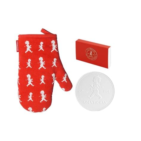 Solstickan kit med grytvante, grytunderlägg & tändsticksask