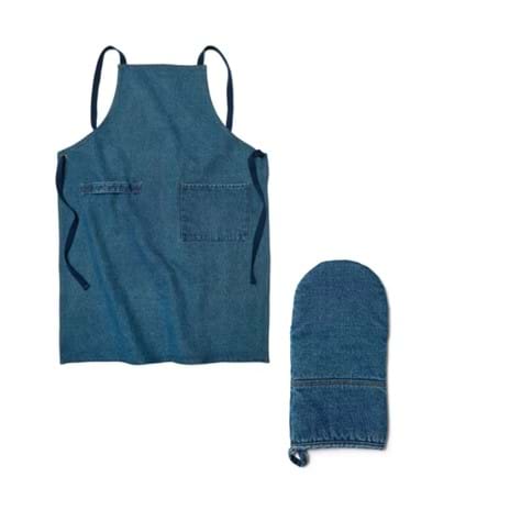 Förkläde + Grytvante Le denim